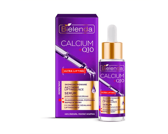 Концентрированная активно-лифтинговая сыворотка против морщин день/ночь CALCIUM + Q10 купить в Минске