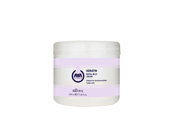 Питательная маска на основе натурального гидролизованного кератина Kaaral AAA Keratin Royal Jelly cream купить в Минске