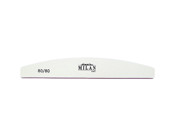 Пилка MILAN NAIL полубумеранг 80*80 купить в Минске