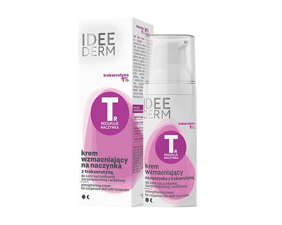 Укрепляющий крем для капилляров с троксерутином 1% IDEE DERM купить в Минке