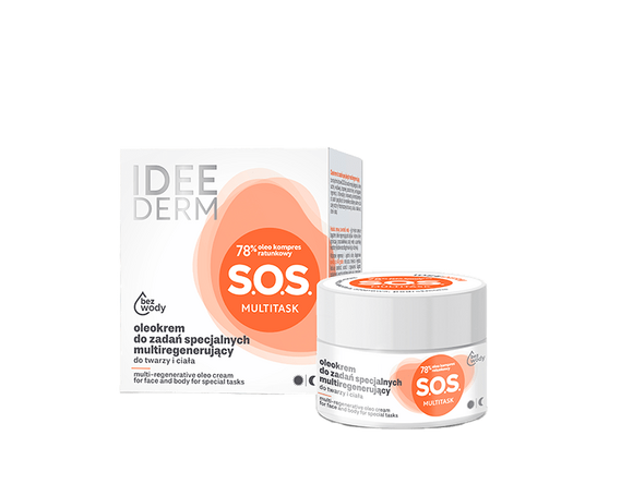 Мультивосстанавливающий S.O.S крем для очень сухих участков кожи лица и тела (безводный, на основе натуральных масел) IDEE DERM купить в Минке