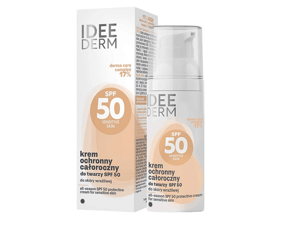 Всесезонный солнцезащитный крем для лица для чувствительной кожи, SPF50, 50 мл купить в Минке