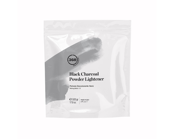 Черная обесцвечивающая пудра 360 Black Charcoal Bleaching powder купить в Минске