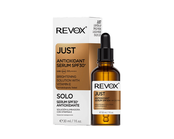 Антиоксидантная солнцезащитная сыворотка для лица JUST ANTIOXIDANT SERUM SPF 30+ REVOX B77  купить в Минске купить в Беларуси
