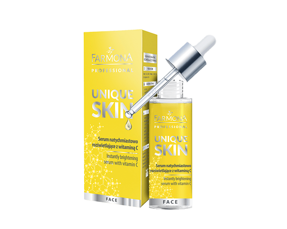 Выравнивающая тон сыворотка для дица с Витамином С UNIQUE SKIN купить в Минске купить в Беларуси